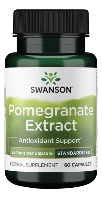 Supplement facts panel of Swanson pomegranate extract