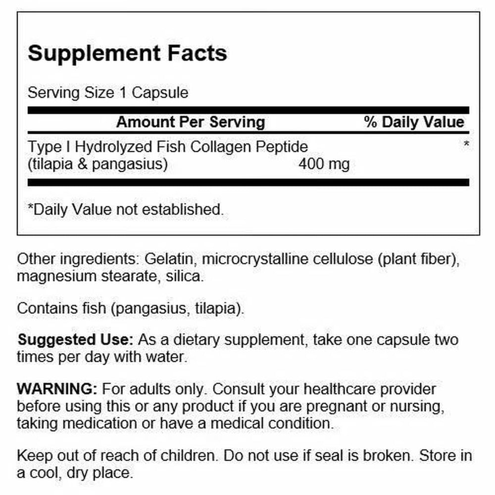 Close-up of easy-to-swallow collagen capsules