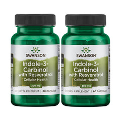Swanson Indole-3-Carbinol with Resveratrol bottle front view