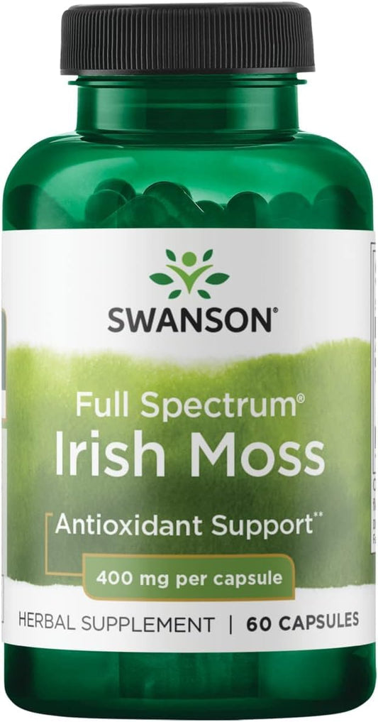 Swanson Full Spectrum Irish Moss 400 mg bottle, 60 capsules