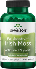 Swanson Full Spectrum Irish Moss 400 mg bottle, 60 capsules