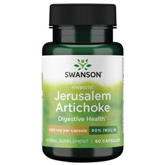 Swanson Full Spectrum Jerusalem Artichoke 400 mg bottle with 60 capsules
