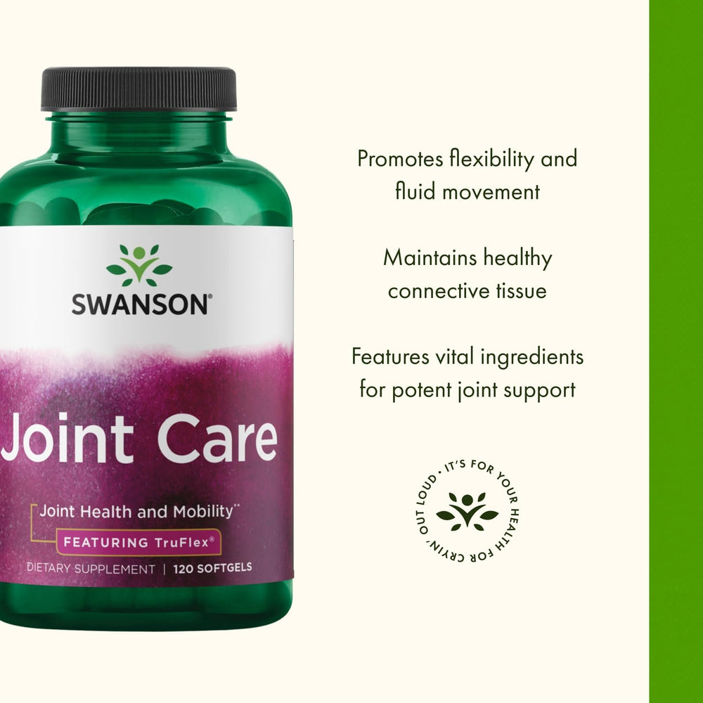 Product shot of Swanson Joint Care Truflex 120 Sgels on white background
