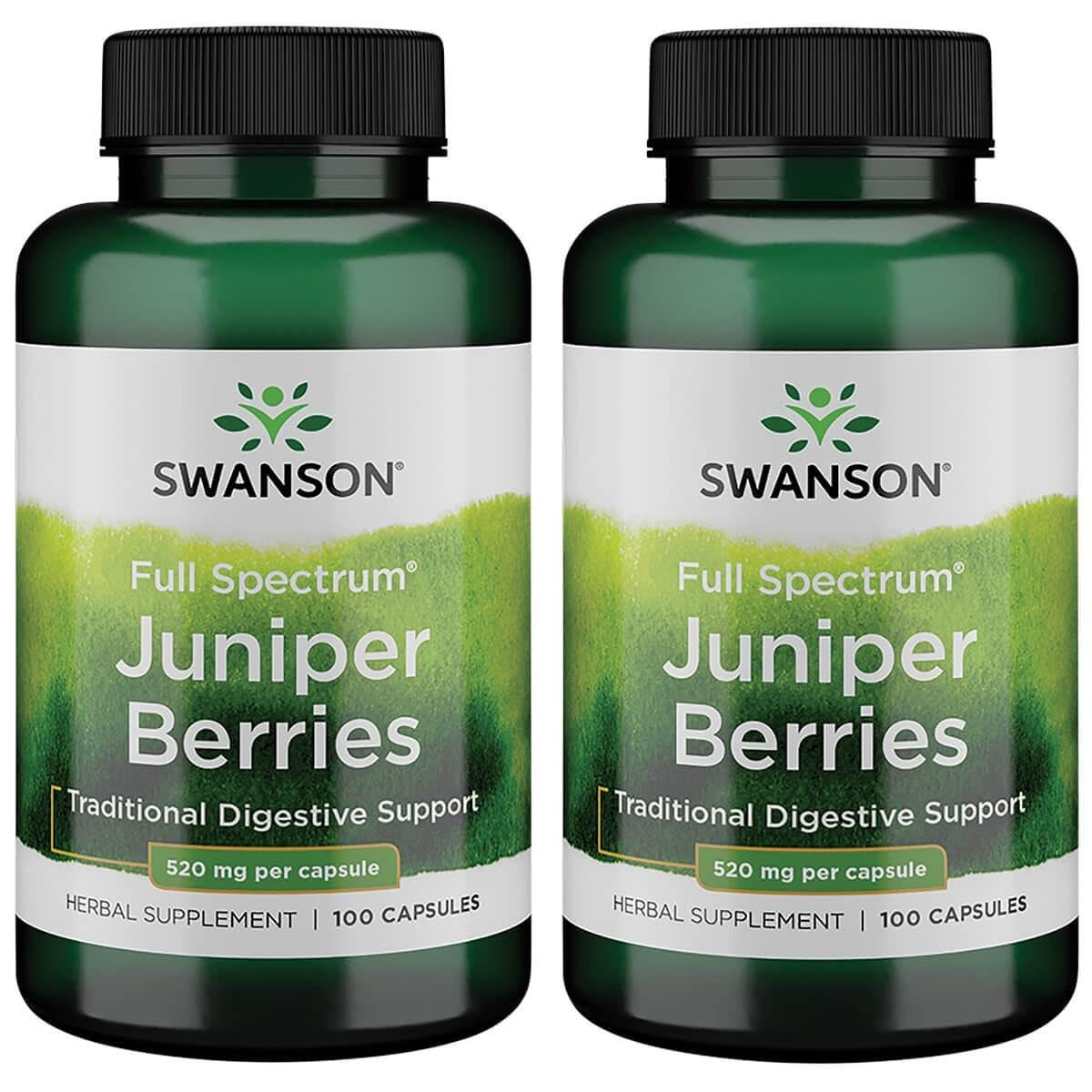 Swanson Juniper Berries 520 mg - 2 Pack - Digestive & Immune Support