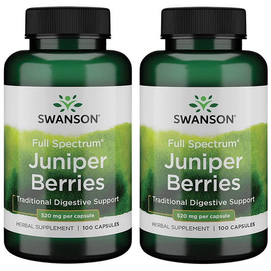 Swanson Juniper Berries 520 mg - 2 Pack - Digestive & Immune Support