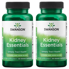 Swanson Kidney Essentials 60 Veg Capsules (2 Pack) bottle