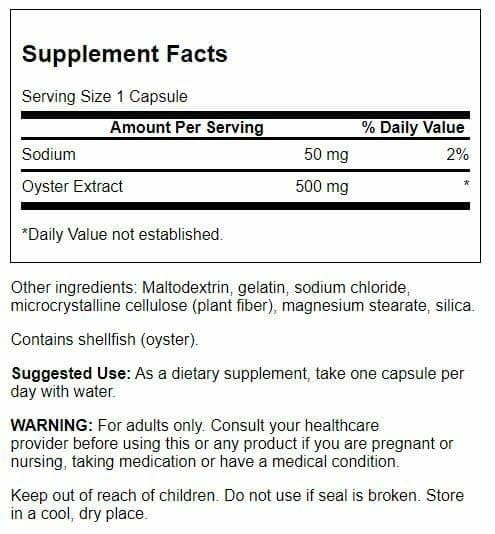 Close-up of Swanson Kyoto Japanese Oyster Extract capsules