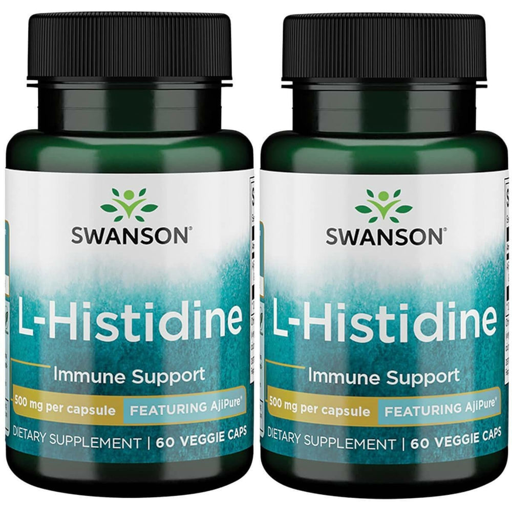Swanson L-Histidine Ajipure 500 mg bottle front view