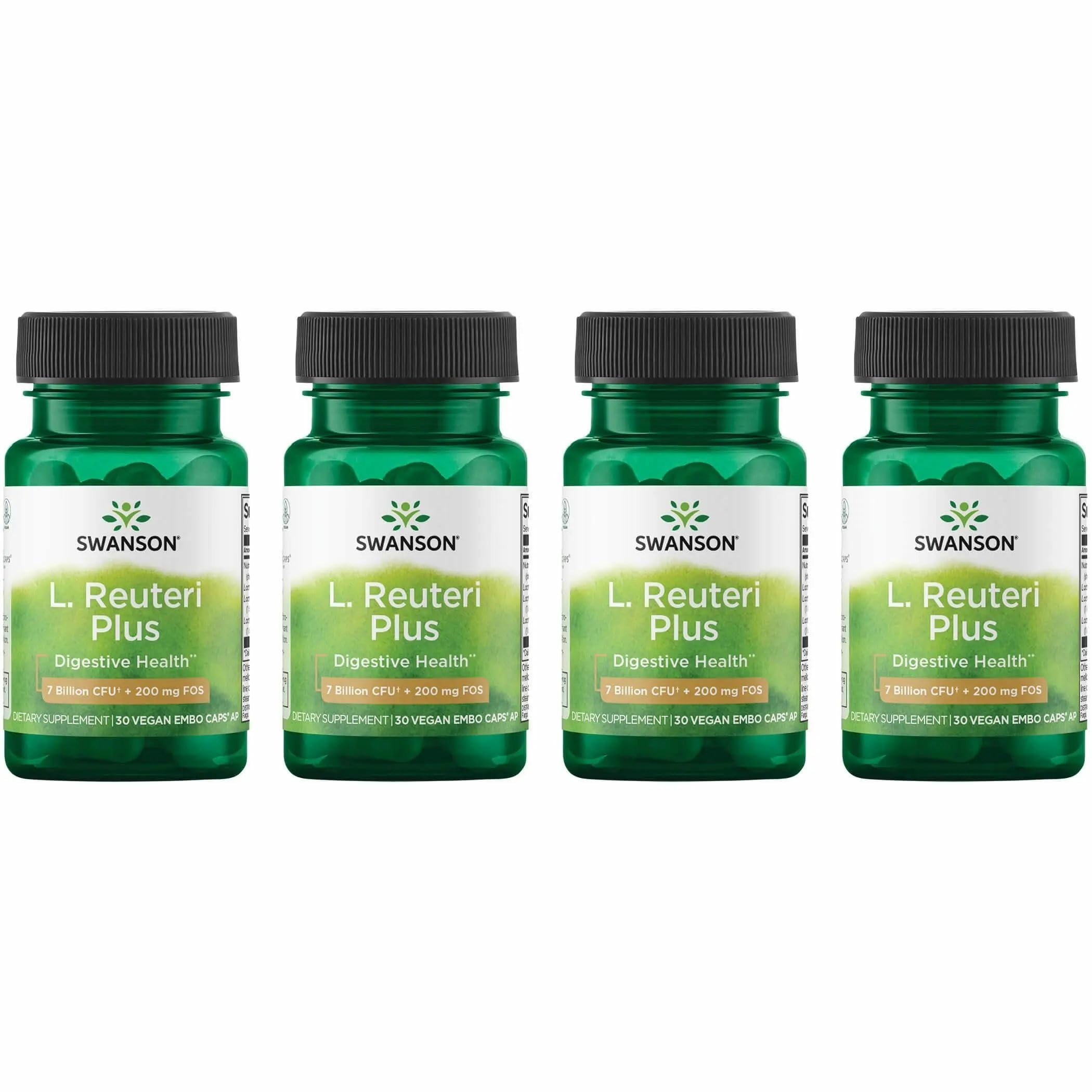 Swanson L Reuteri Probiotic Plus bottle front for daily digestive support