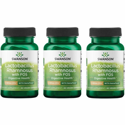 Swanson Lactobacillus Rhamnosus with FOS bottle front view