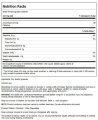 Swanson Lecithin Granules Non-GMO 16 oz - label close-up