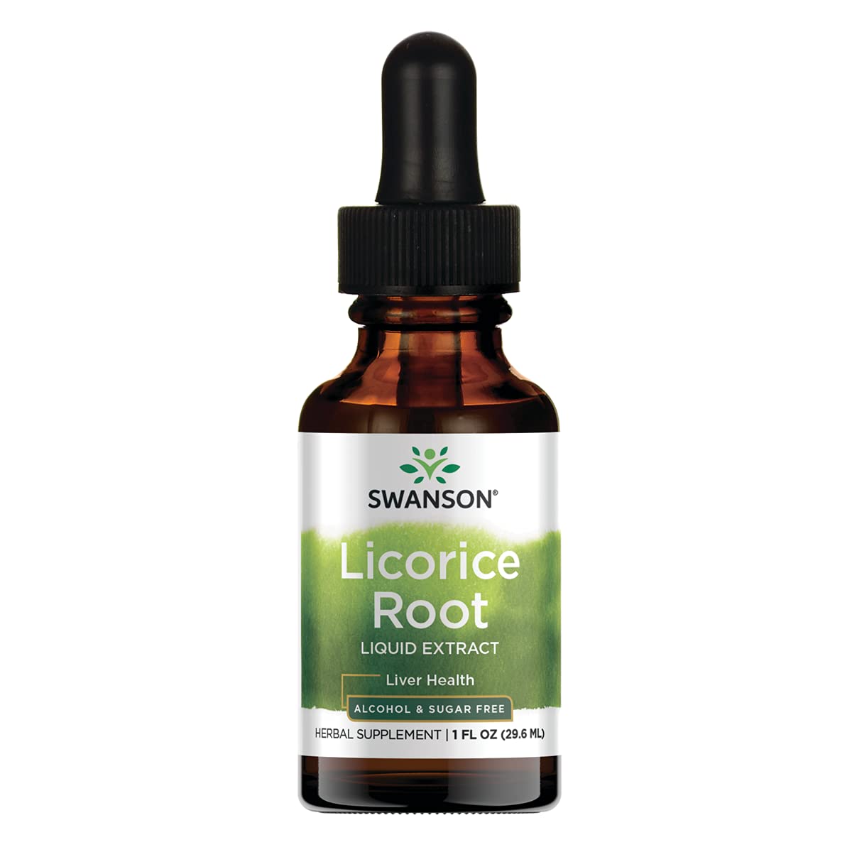 Swanson Licorice Root Liquid Extract 1 oz bottle
