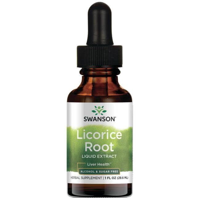Usage of Swanson Licorice Root Liquid Extract bottle