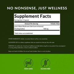 Lion's Mane capsules from Swanson Full Spectrum