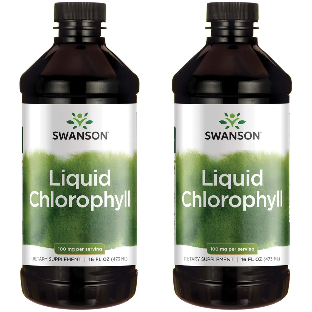 Swanson Liquid Chlorophyll from Alfalfa Leaf - 16 oz bottle (2 pack)
