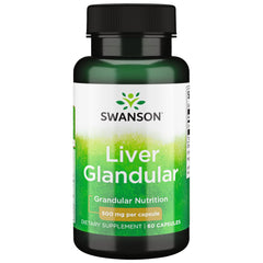Swanson Liver Glandular 500 Milligrams bottle - 60 capsules