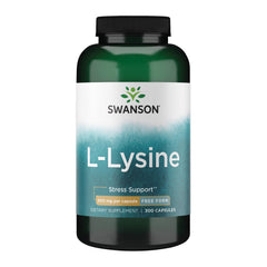 Swanson Free Form L-Lysine 500 mg capsules bottle