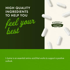 Non-GMO Swanson L-Lysine packaging label