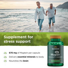 Close-up of magnesium L-threonate capsules