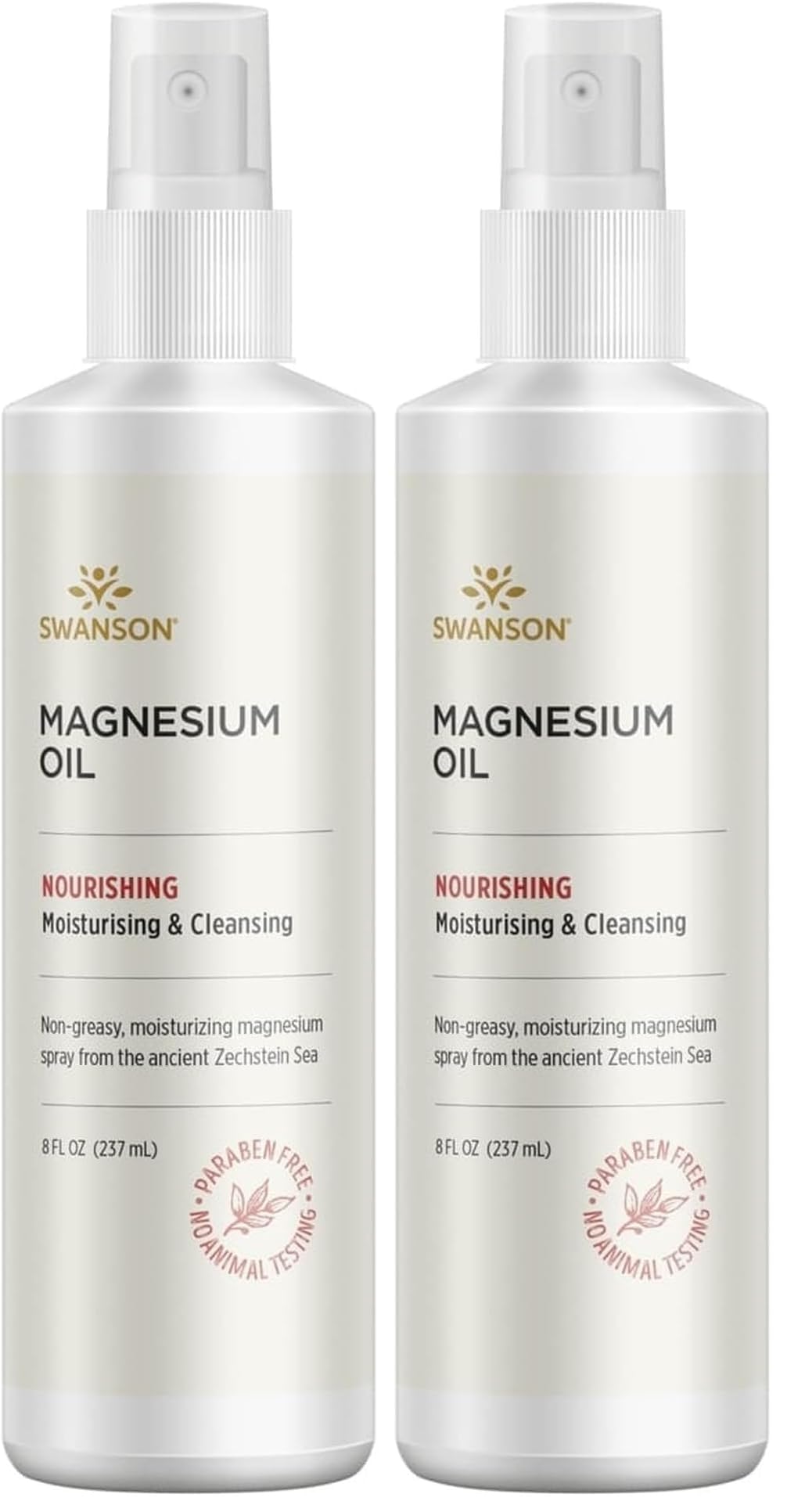 Swanson Magnesium Oil Spray Zechstein bottle displayed on white background