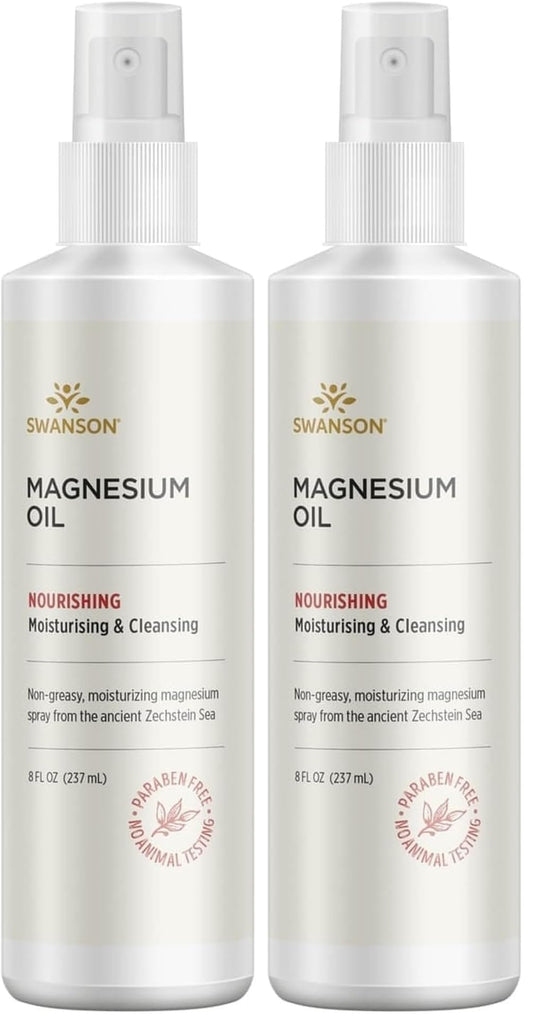 Swanson Magnesium Oil Spray Zechstein bottle displayed on white background