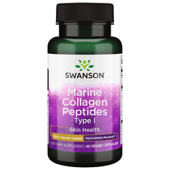 Bottle front of Swanson Marine CLLGN PEPTIDE Type I 60VEGCAP