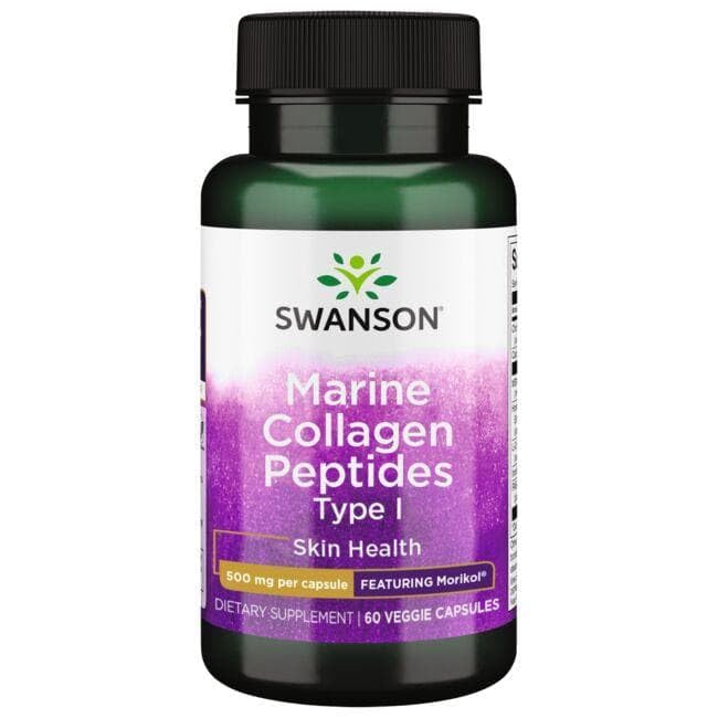 Nutritional information panel for Swanson Marine CLLGN PEPTIDE Type I 60VEGCAP