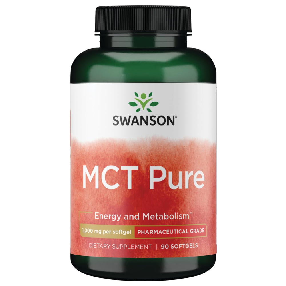 Swanson Pharmaceutical Grade MCT Pure 1000 mg Softgels bottle