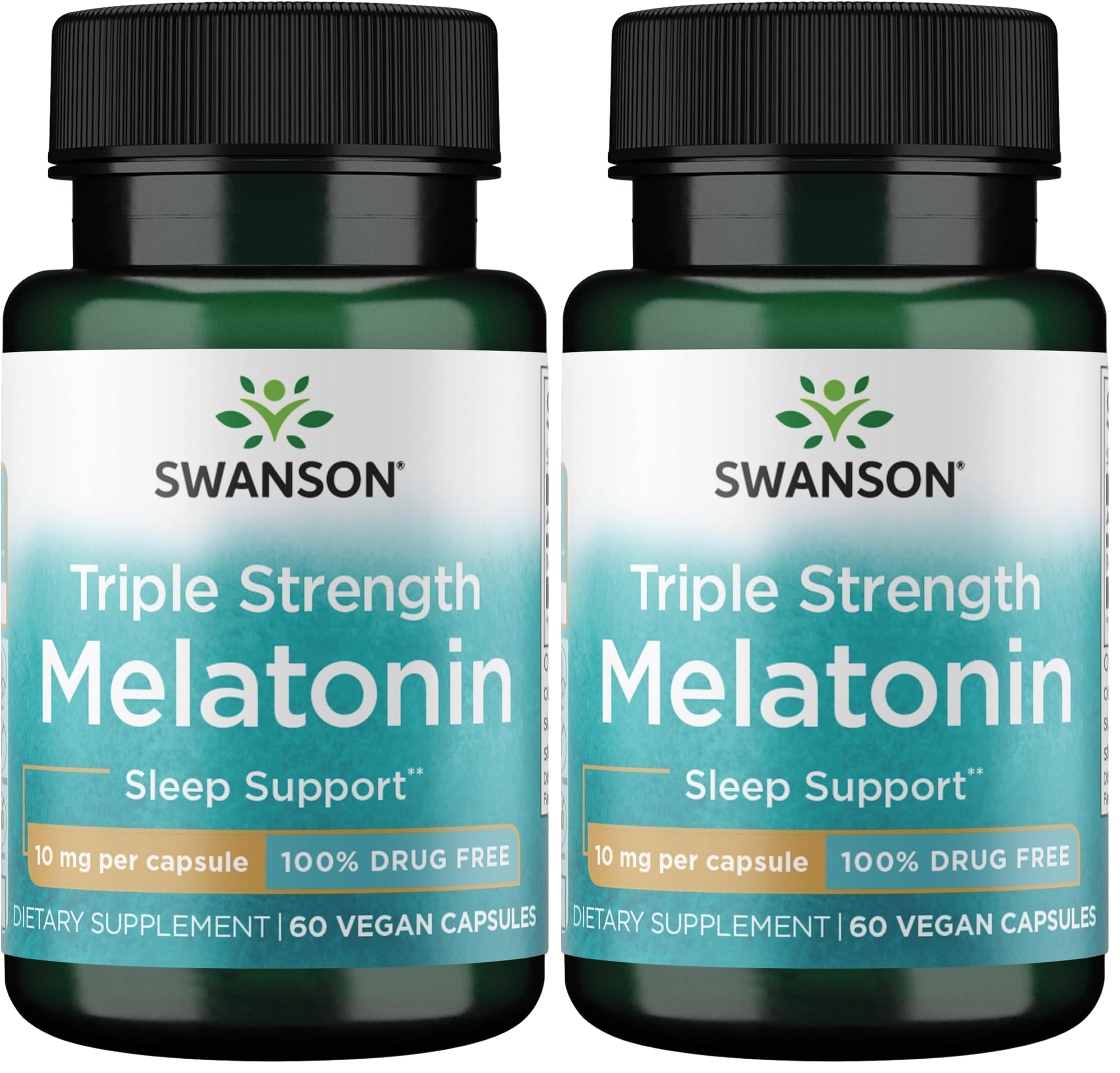Swanson Melatonin 10mg Pack 2 – front packaging