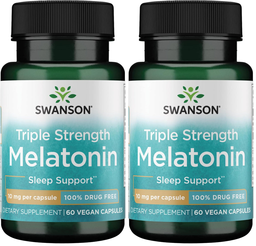 Swanson Melatonin 10mg Pack 2 – front packaging