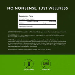 Swanson Melatonin 10mg Pack 2 – label close-up