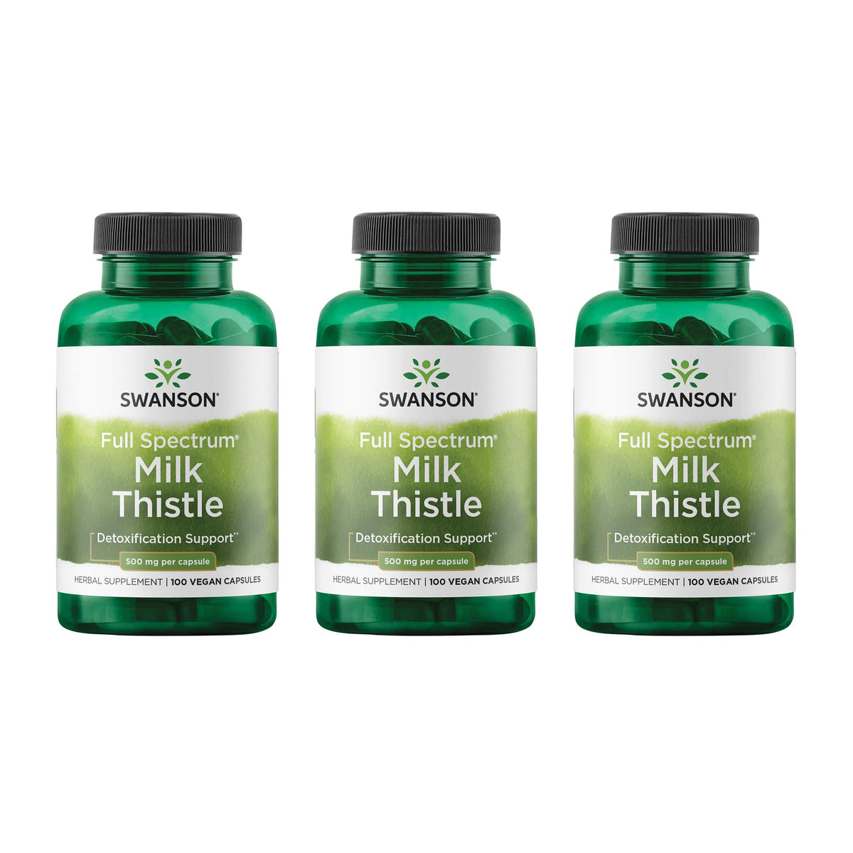 Bottle of Swanson Milk Thistle 3-pack