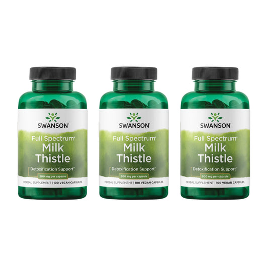 Bottle of Swanson Milk Thistle 3-pack