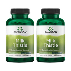Swanson Milk Thistle Standardized 2-pack bottle - hero image