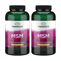 Swanson MSM 240 capsules 1000mg per bottle - hero image