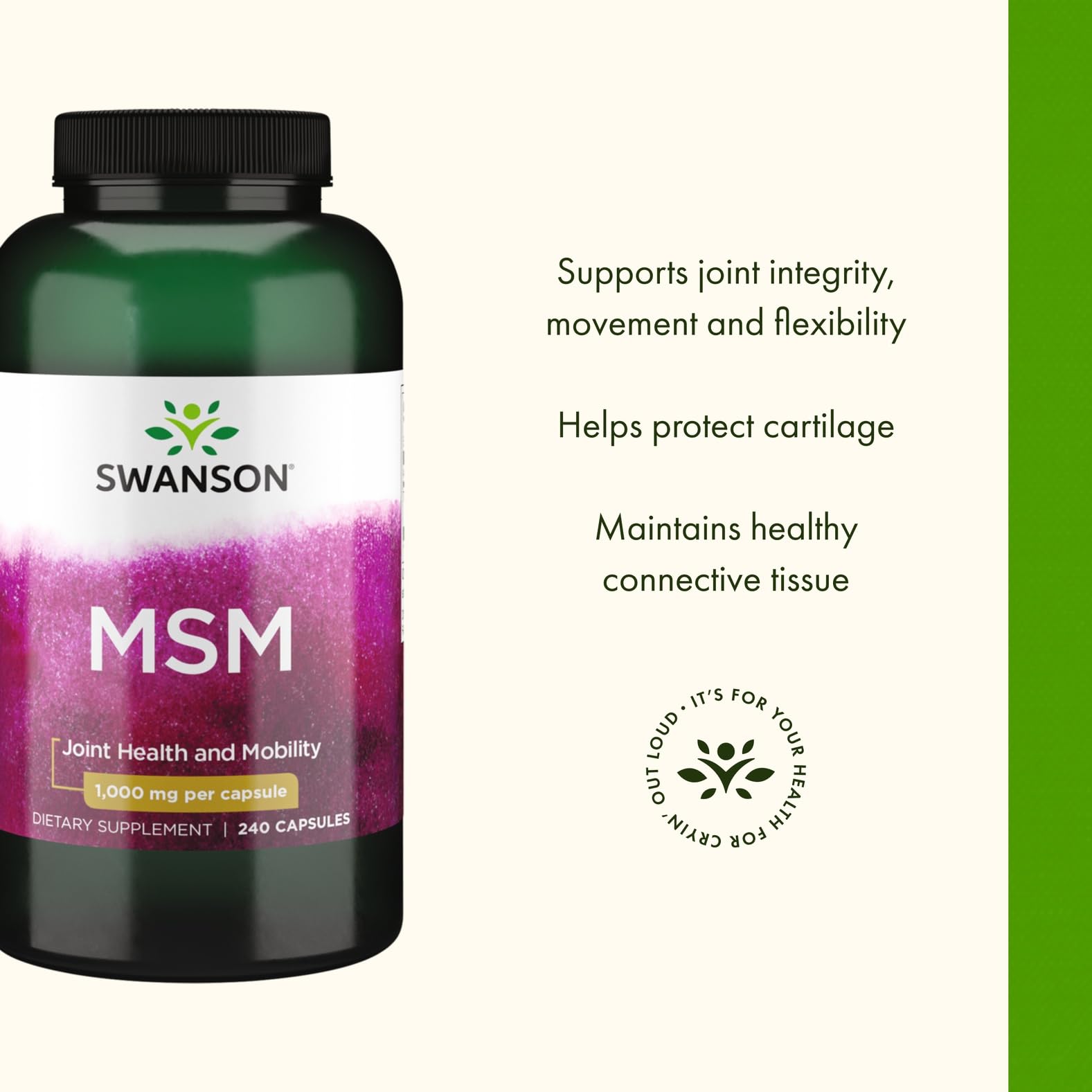 Swanson MSM two-pack box with capsules