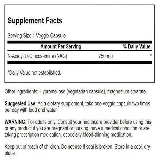 N-Acetyl D-Glucosamine capsules 750 mg