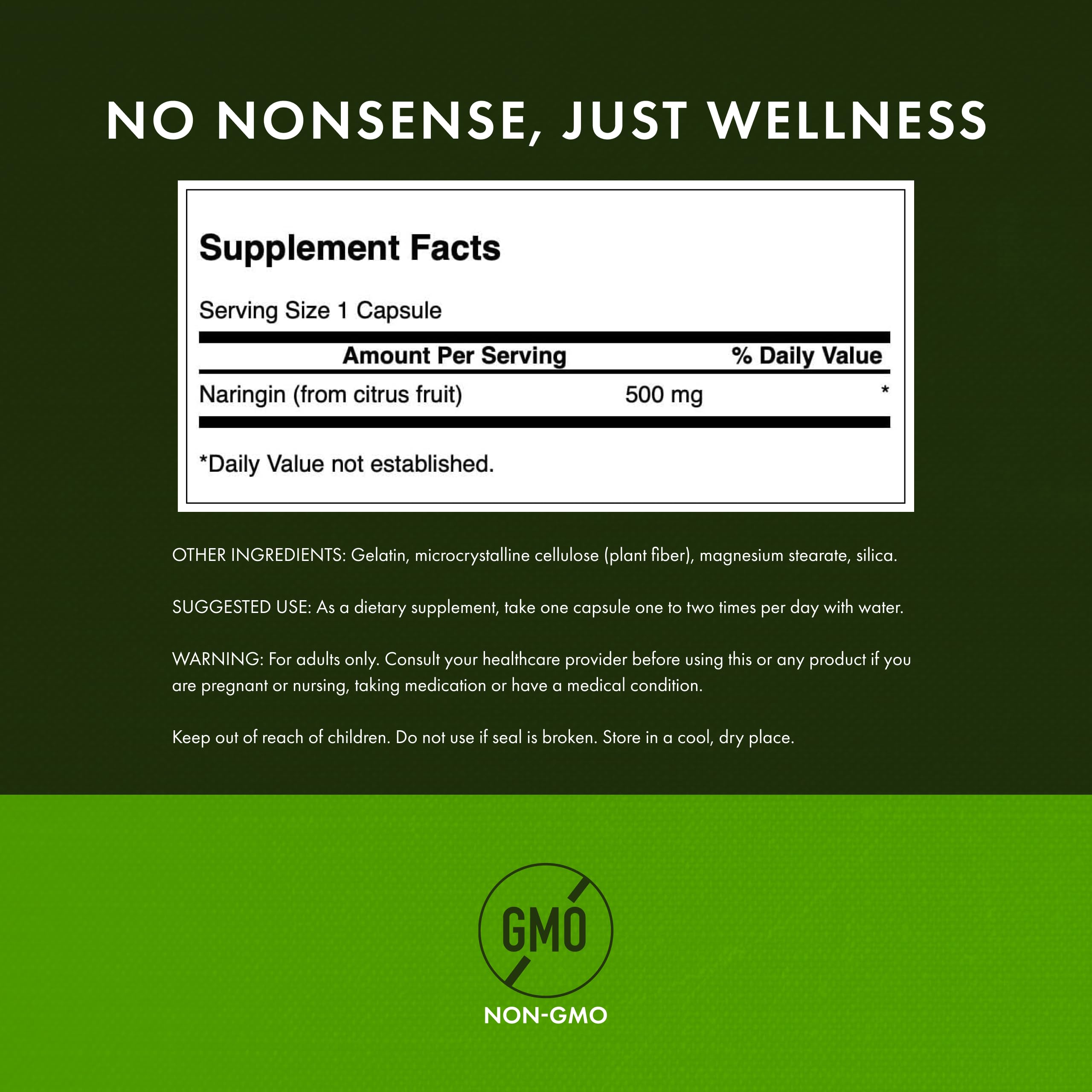 Capsules of Swanson Naringin 500 mg
