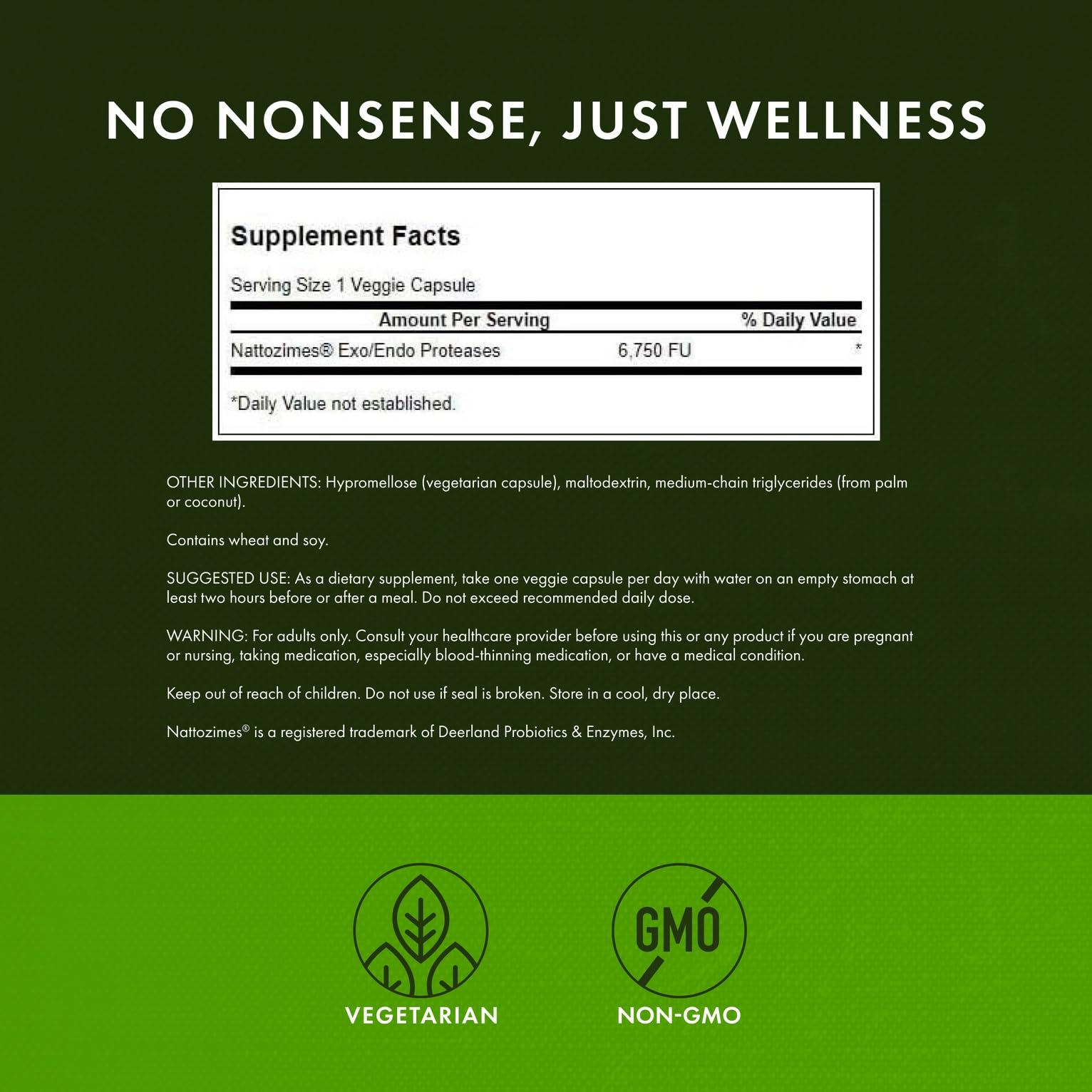 Label details: Nattozimes 195 mg 6750 FU