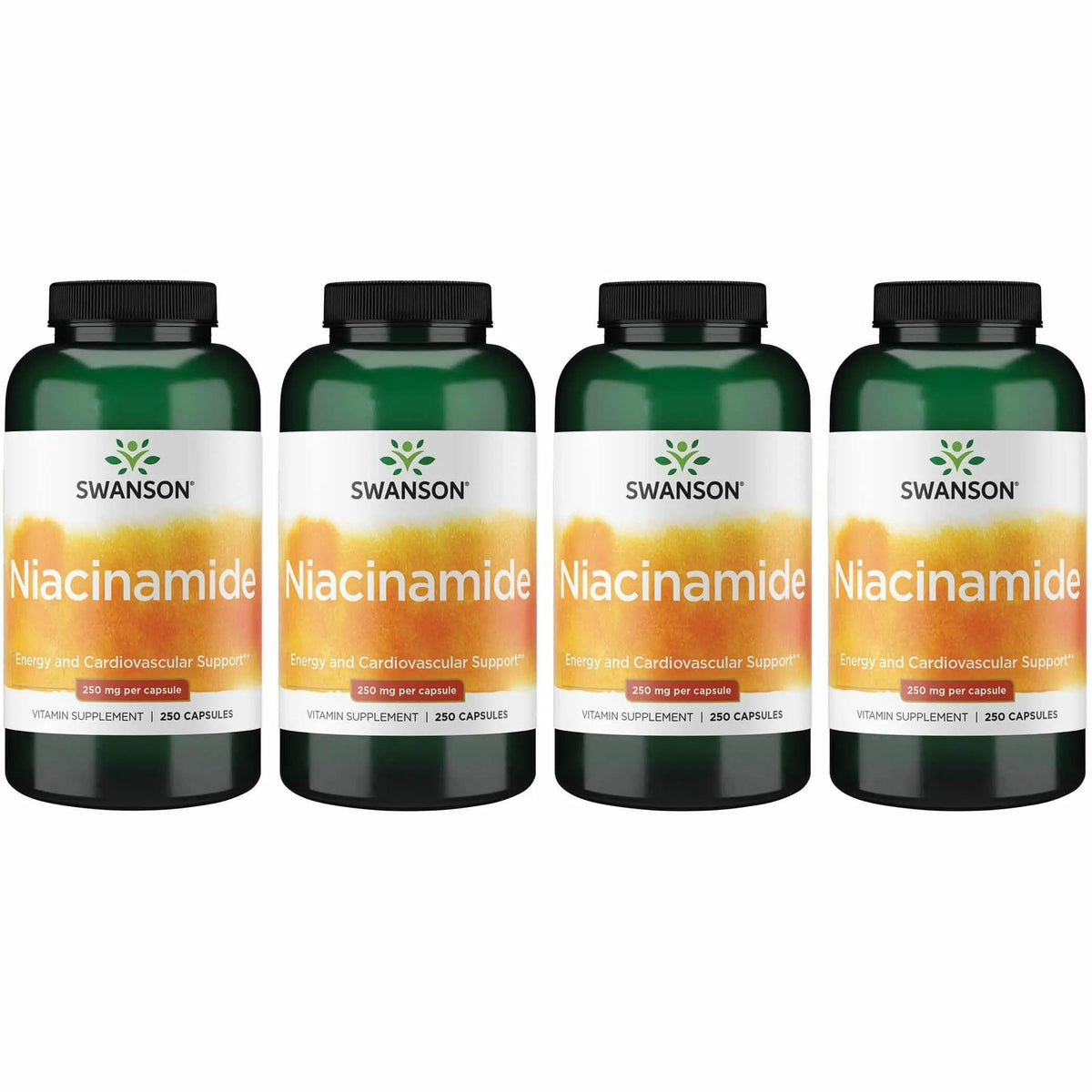 Front view of Swanson Niacinamide 250mg bottle