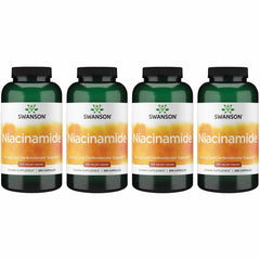 Swanson Niacinamide bottle front shows 250 mg capsules for energy support.