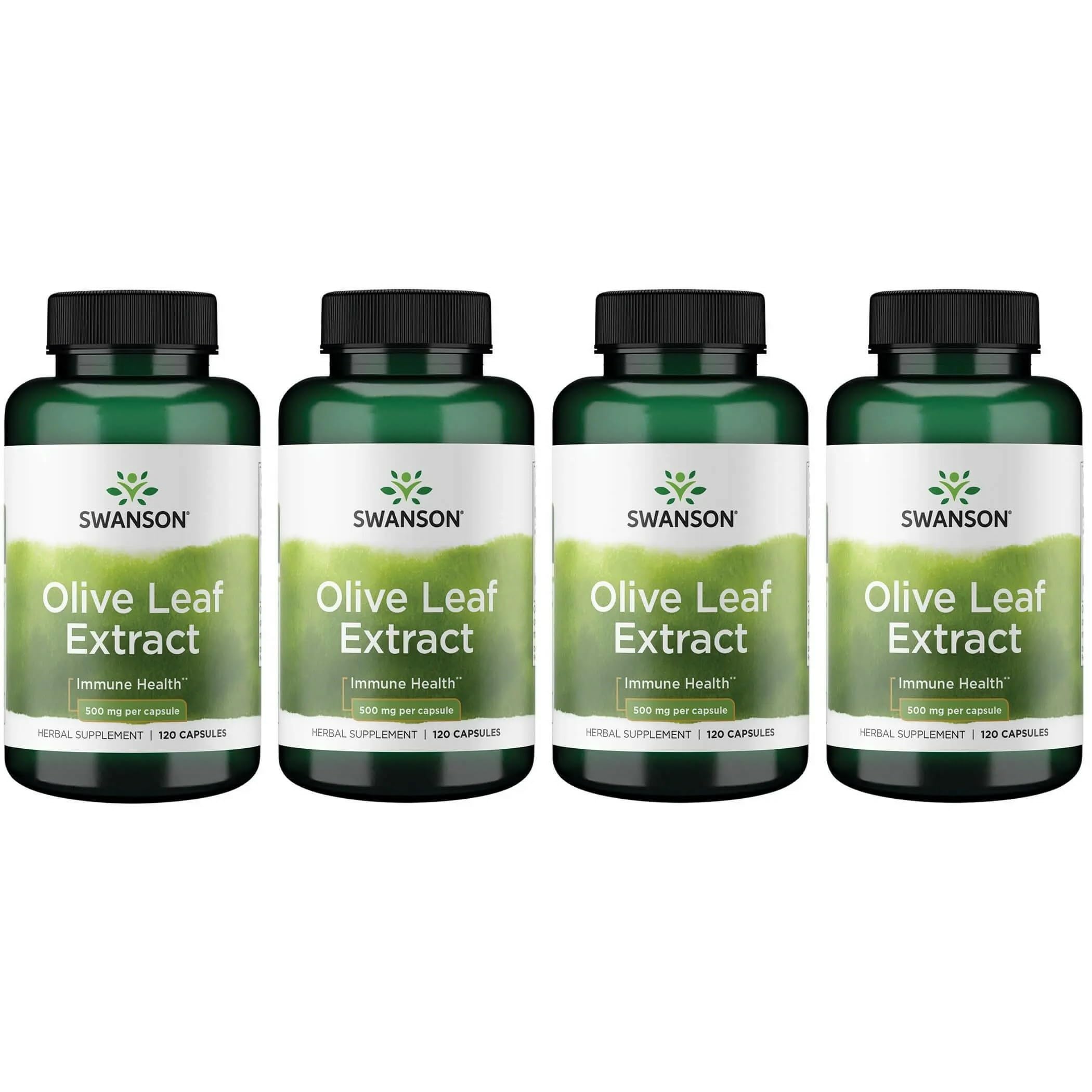 Swanson olive leaf extract bottle label close-up showing 20% oleuropein