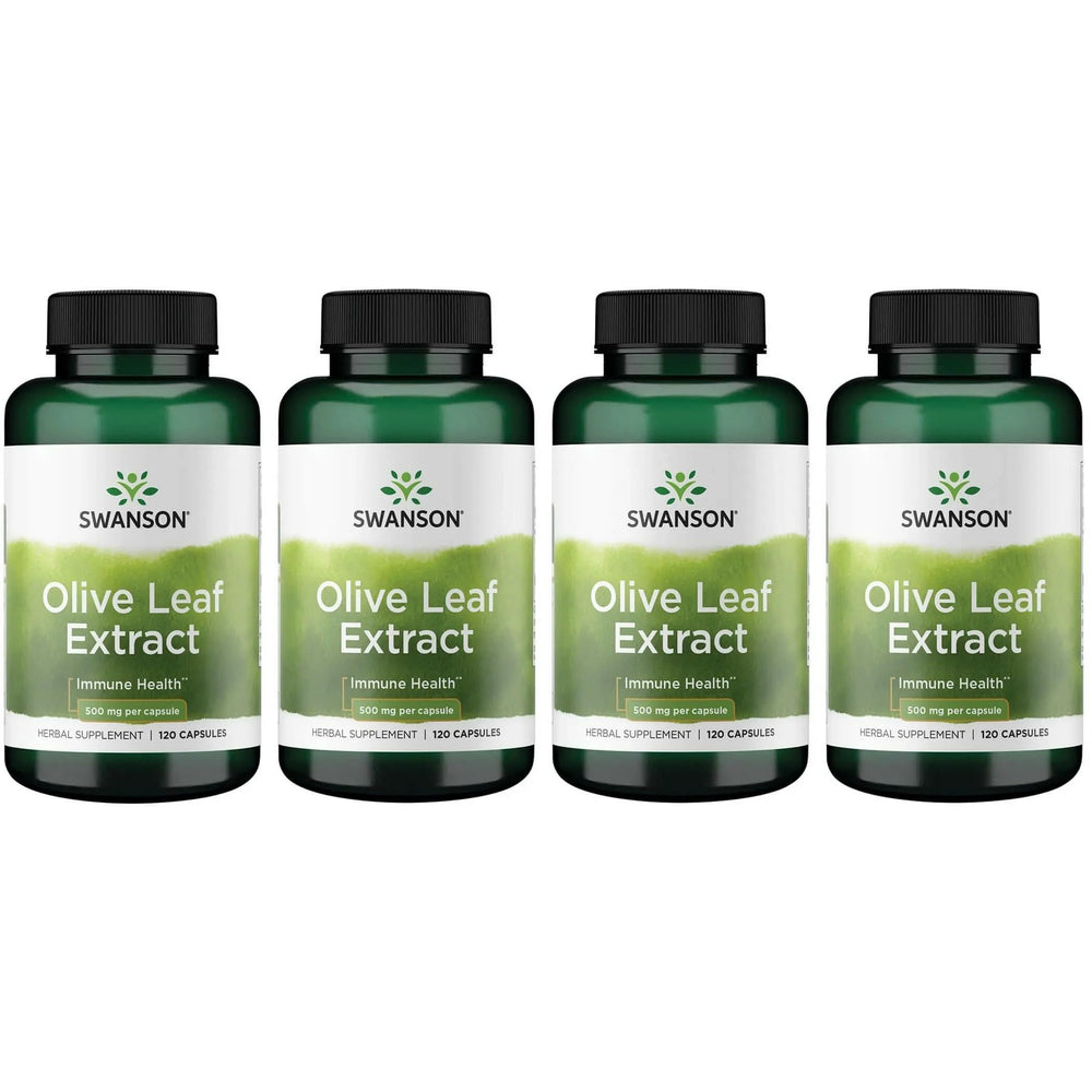 Swanson olive leaf extract bottle label close-up showing 20% oleuropein