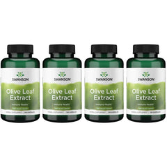 Swanson olive leaf extract bottle label close-up showing 20% oleuropein