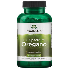 Swanson Oregano 450 mg bottle – front view