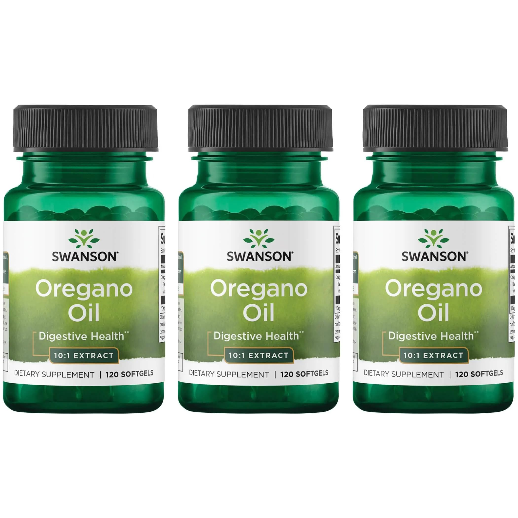 Swanson Oregano Oil 10:1 Extract softgels bottle front
