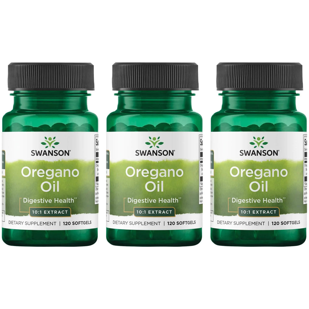 Swanson Oregano Oil 10:1 Extract softgels bottle front
