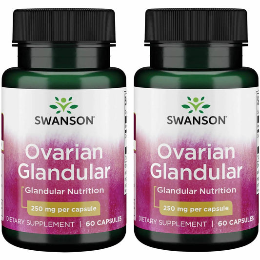 Swanson Ovarian Glandular bottle label