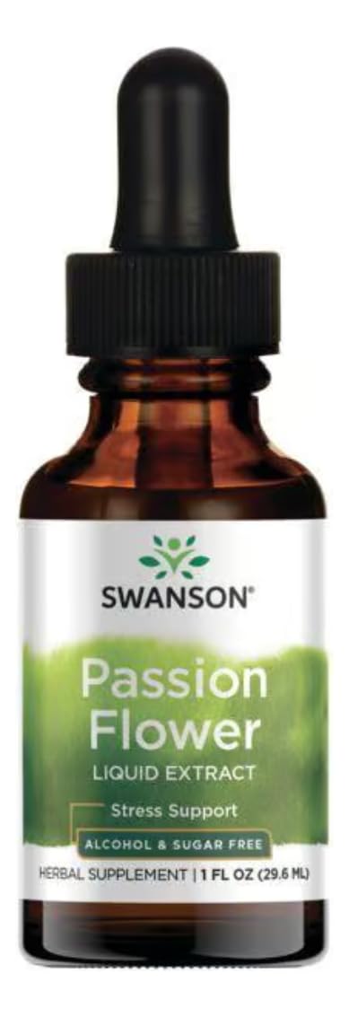 Swanson Passion Flower Liquid EXT 1 FL OZ bottle
