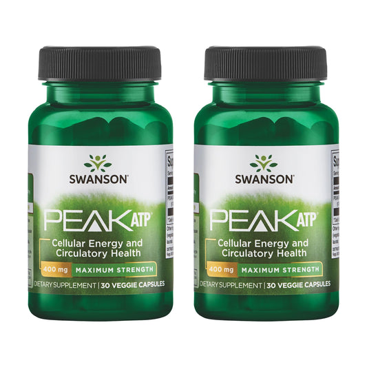 Two Swanson Peak ATP 400 mg bottles in a 2-pack